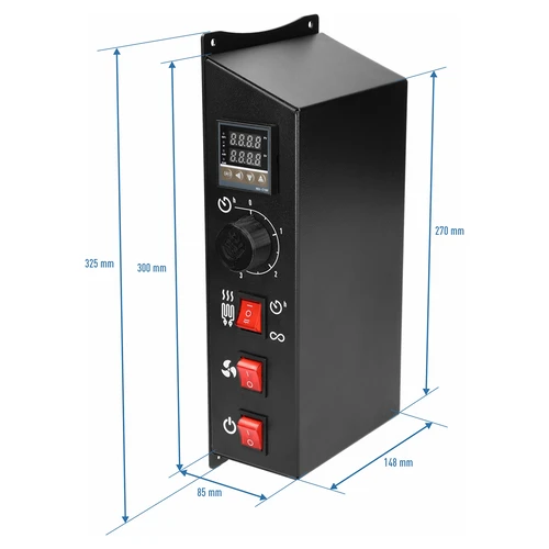 Elektrimoodulite komplekt koos digitaalse juhtseadmega - dragON 1,5 kW, aiasuitsuahjudele - 10