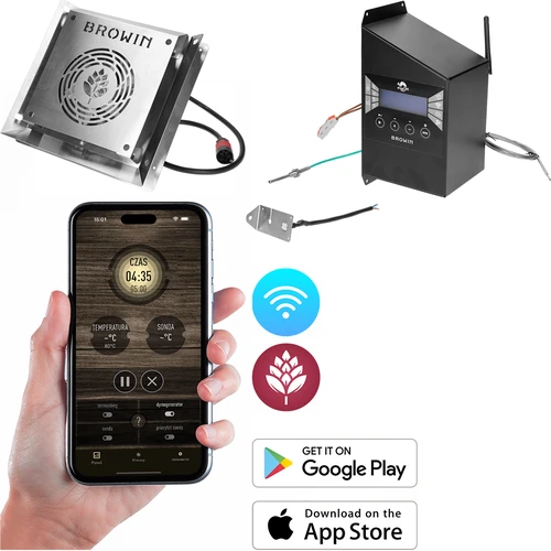 Elektrimoodulite komplekt Wi‑Fi juhtseadmega – dragON IQ 1,5 kW, aias kasutatavate suitsuahjude jaoks