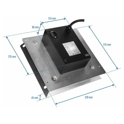 Elektrimoodulite komplekt Wi‑Fi kontrolleriga – dragON IQ 1,5 kW, aia suitsuahjudele - 6