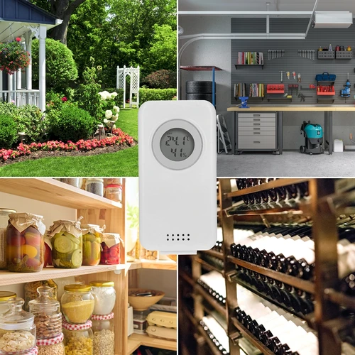 Elektrooniline ilmajaam – juhtmevaba, anduriga, must - 10