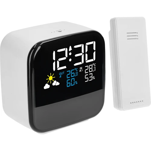 Elektrooniline ilmajaam Soens - juhtmevaba anduri, äratuskella ja lambiga