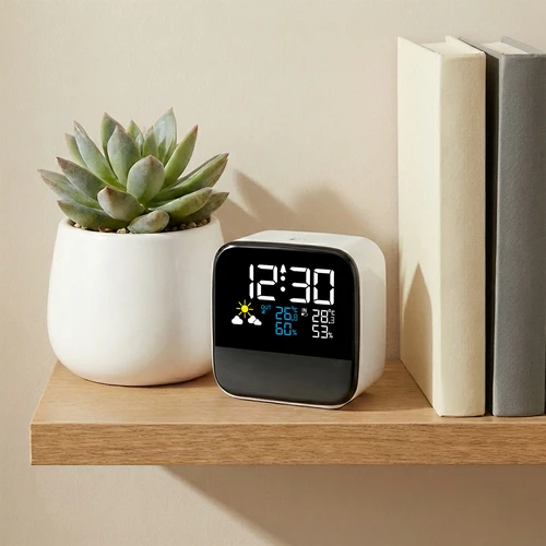 Elektrooniline ilmajaam Soens - juhtmevaba anduri, äratuskella ja lambiga - 5