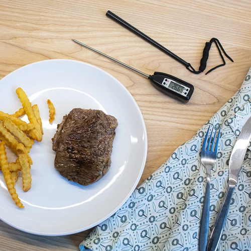 Elektrooniline köögitermomeeter (-50 °C kuni +300 °C) kaitseümbrisega, must - 5