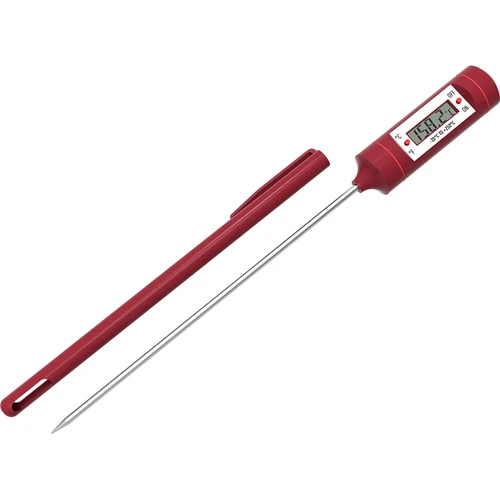 Elektrooniline köögitermomeeter, LCD (-20 °C kuni +250 °C), punane