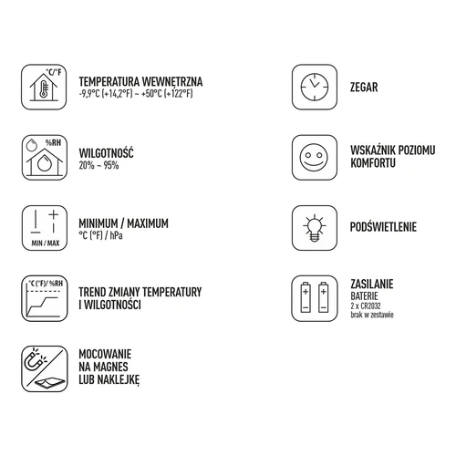 Elektrooniline toatermomeeter, must - 13