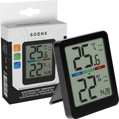 Elektrooniline toatermomeeter, must - 8