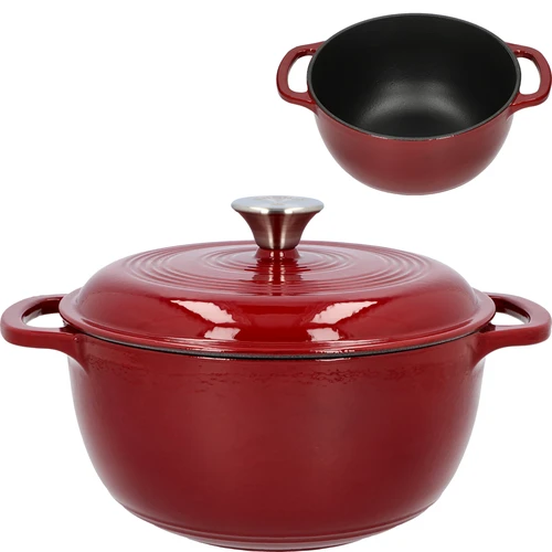 Emailitud malmpott - bordoovärvi, 4 L