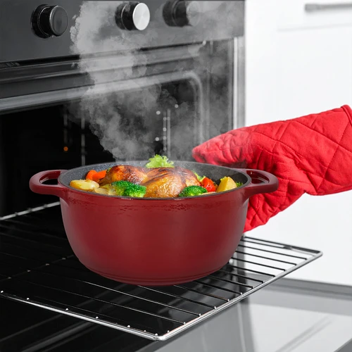 Emailitud malmpott - bordoovärvi, 4 L - 8