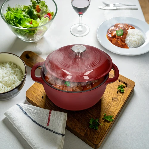 Emailitud malmpott - bordoovärvi, 4 L - 7