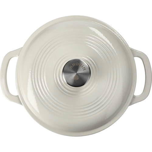 Emailitud malmpott – ecru, 4 L - 3
