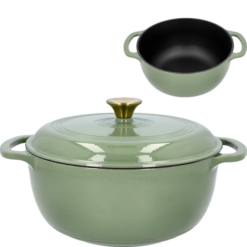 Emailitud malmpott - salveiroheline, 5,8 l