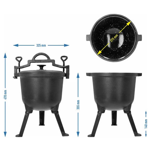 Emailitud sisepinnaga malmist jahikatel, 8 l - 5