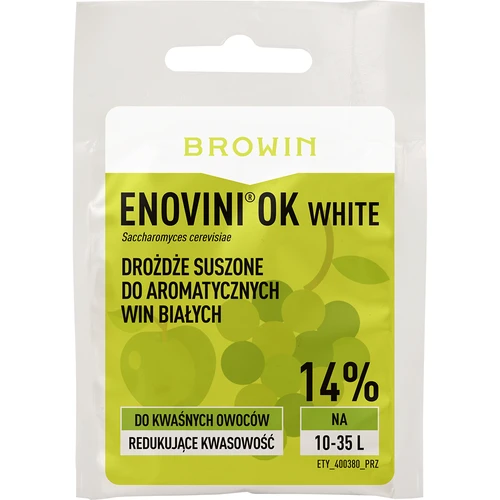 Enovini® OK WHITE - happesust vähendav veinipärm 7 g