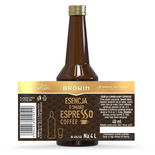 Espresso-maitseline essents, 4 L jaoks, 40 ml - 4