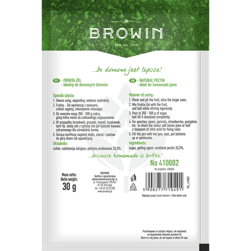 Frukta-Żel - pektiin mooside ja konfitüüride jaoks, 30 tk. - 3