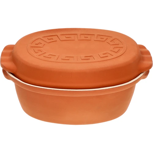 Glasuuritud rooma pott 4,5 l (meandrid) - 2