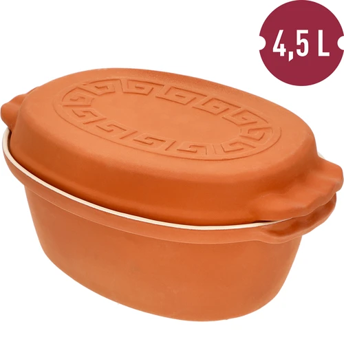 Glasuuritud rooma pott 4,5 l (meandrid) - 6