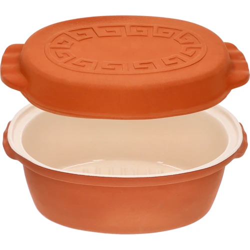 Glasuuritud rooma pott 4,5 l (meandrid) - 3