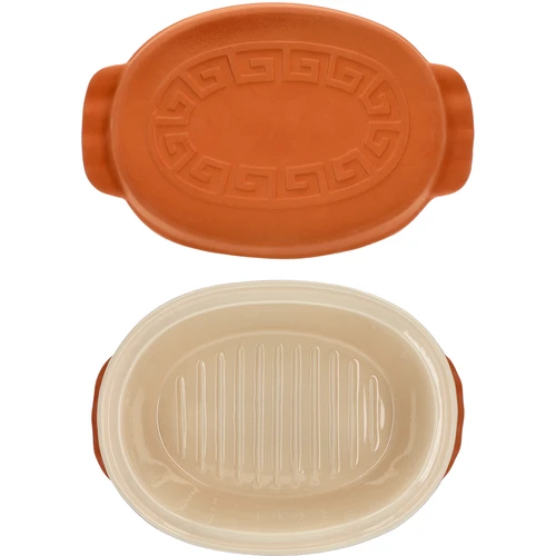 Glasuuritud rooma pott 4,5 l (meandrid) - 8