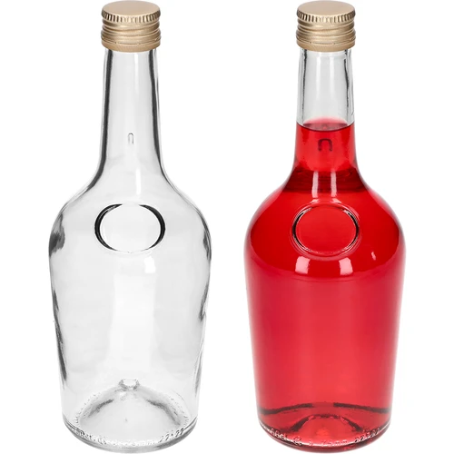 GLORIA pudel 0,5 l, kuldse keeratava korgiga fi 28, 1 tk - 3