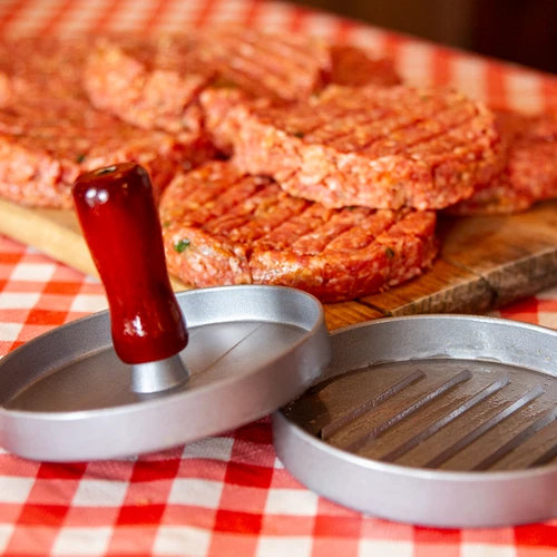 Hamburgeripress – alumiiniumist, läbimõõt 12 cm - 7
