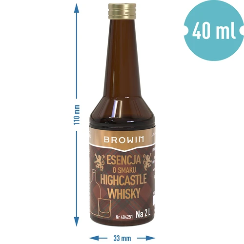 Highcastle Whisky maitsega essents 2 L jaoks - 40 ml - 7