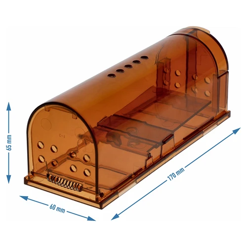 Hiirelõks – eluspüünis, läbipaistev, 2 tk. - 8