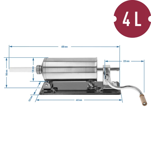 Horisontaalne vorstiprits 4 kg - 10