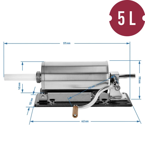 Horisontaalne vorstitoppija 5 kg - 10