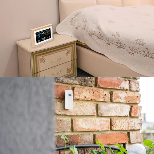 Ilmajaam (RCC,DCF) - elektrooniline, juhtmevaba, taustvalgustusega, anduriga, valge - 11