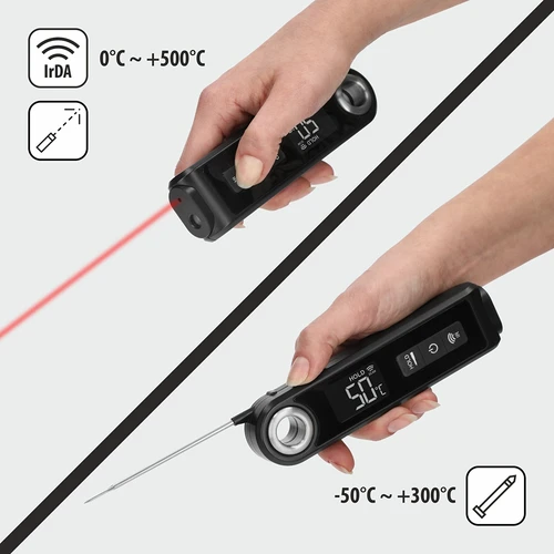 Infrapuna köögitermomeeter, kompaktne, kokkuklapitava sondiga - 6