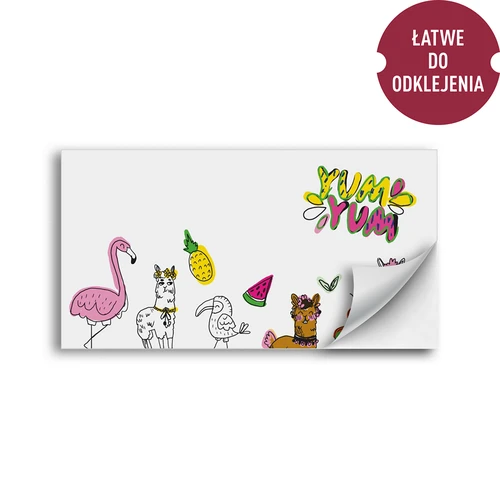 Isekleepuvad sildid, lastemustriga 85/45 mm - 20 tk. - 2