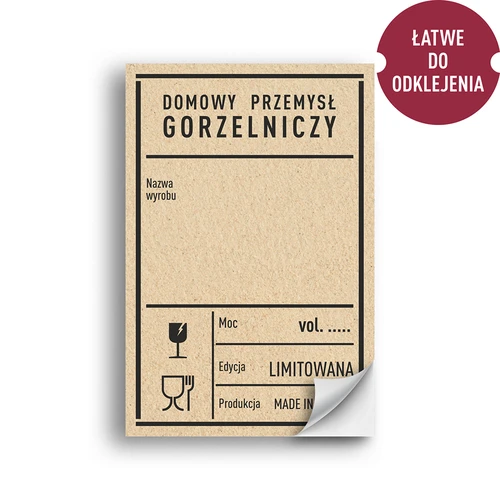 Iseliimuvad etiketid 60x90 mm pudelitele, viinale, PRL-stiilis, 20 tk - 2