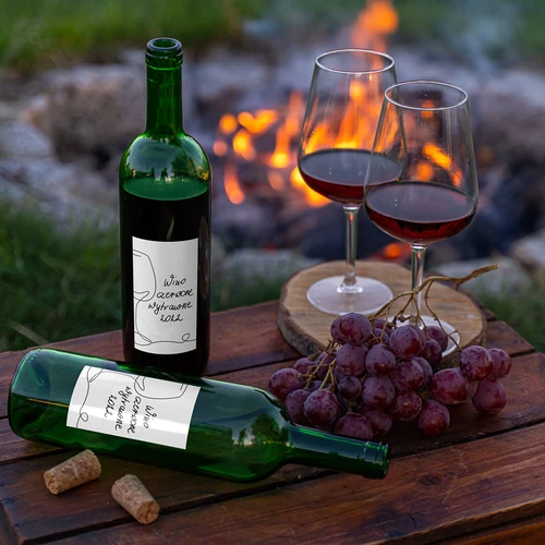 Iseliimuvad sildid veinipudelitele MIX 65/115 mm - 20 tk - 13