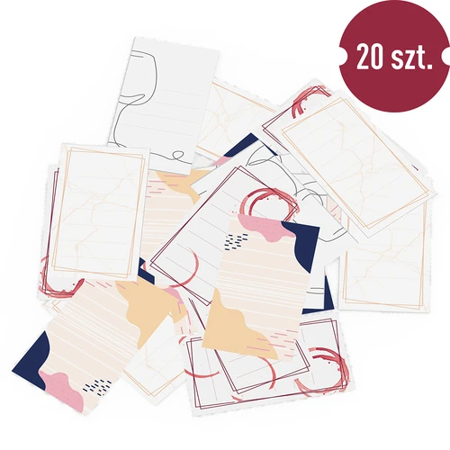 Iseliimuvad sildid veinipudelitele MIX 65/115 mm - 20 tk - 7