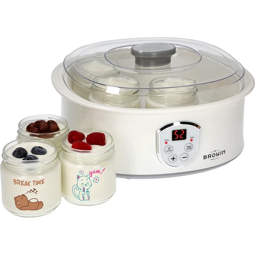 Jogurtimasina ja lastele mõeldud purkide komplekt