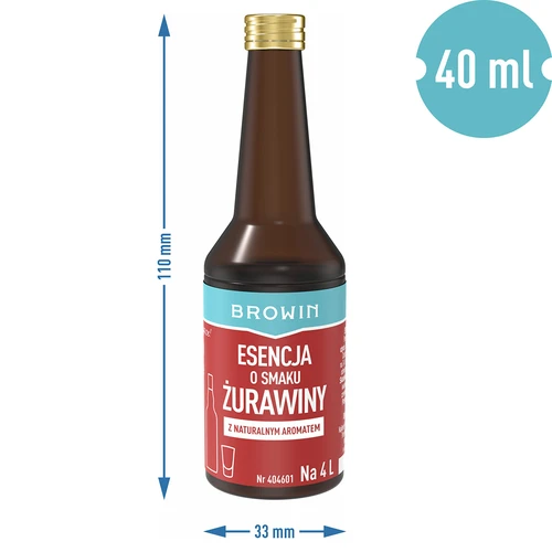Jõhvikamaitseline essents 4 L-le – 40 ml - 8