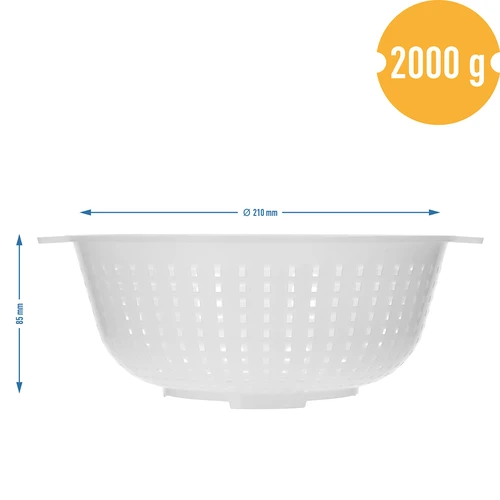 Juustuvorm Koryciński tüüpi juustule Ø 21/11 x 8,5 cm, 2 kg jaoks - 7