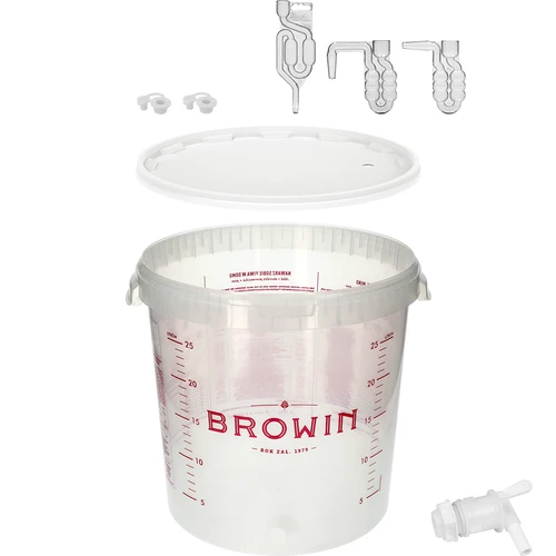 Käärimisnõu 30L trükiga, kraaniga ja 3 käärituslukuga - 7