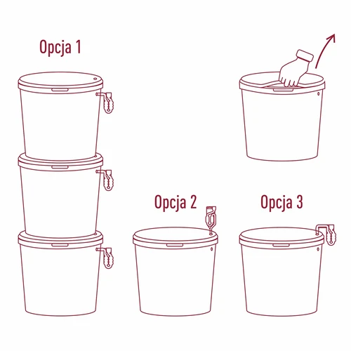 Käärimisnõu kaanega 30 L - 12