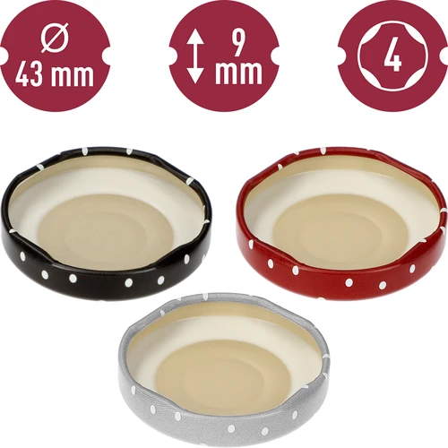 Kaas fi 43 mm, täpiline mix - 10 tk - 10