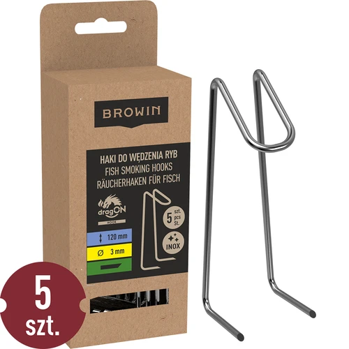 Kalade suitsutuskonksud - kaheharulised - 5 tk.