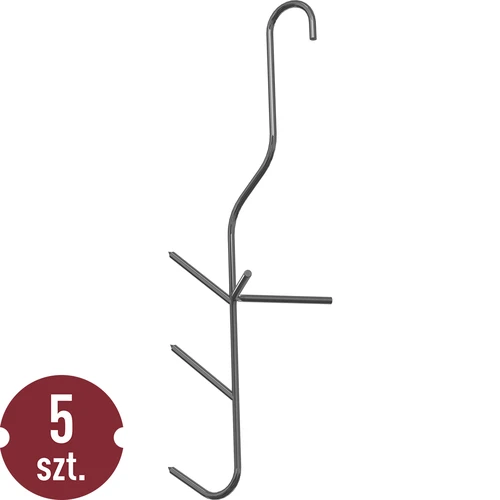 Kalade suitsutuskonksud - kolmekordsed, 5 tk.