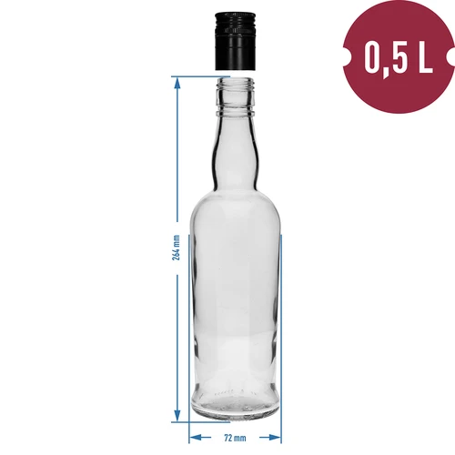 Kapteni pudel 500 ml, keeratava korgiga - 4