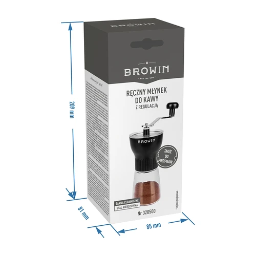 Käsikohviveski reguleeritava jahvatusastmega - 8