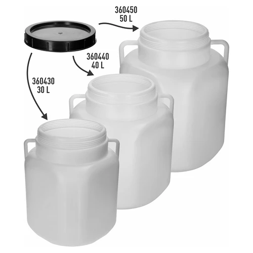 Keeratav kaas ruudukujulistele tünnidele 30, 40 ja 50 L, fi 22 cm - 3