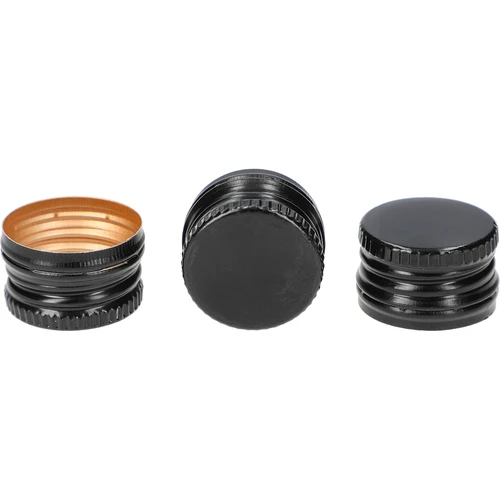 Keeratav pudelikork fi 28/18 mm - must, 8 tk. - 2