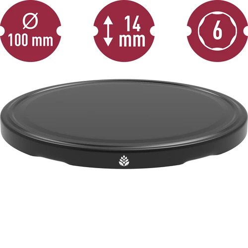 Keeratav purgikaas fi 100, must - 10 tk. - 5