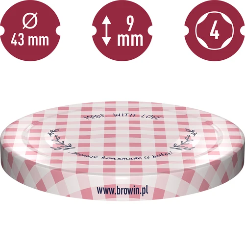 Keeratav purgikaas fi 43, ruuduline - 10 tk. - 10