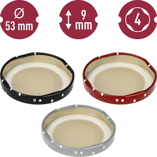 Keeratav purgikaas fi 53 täpiline mix - 10 tk. - 10